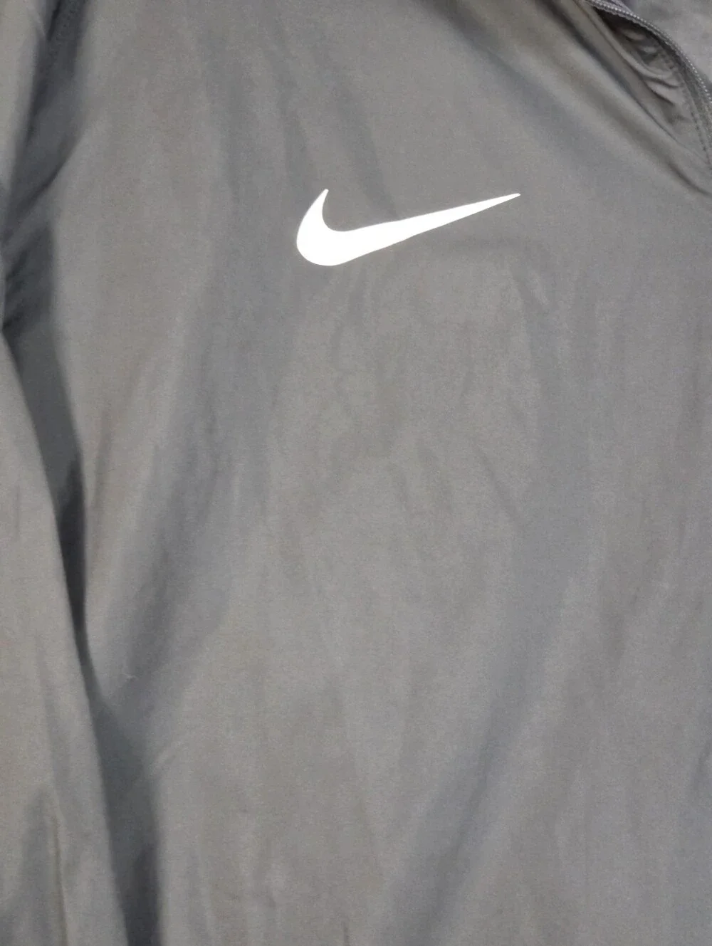 Nike Black Pullover Windbreaker with Red Sleeve Accent - Ohio State Logo